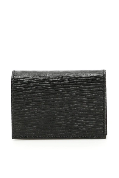 Shop Ferragamo Salvatore  Gancini Cardholder In Black