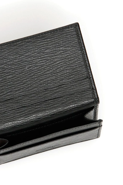 Shop Ferragamo Salvatore  Gancini Cardholder In Black