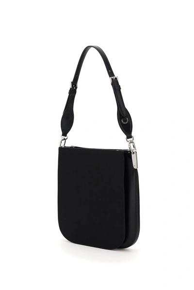 Shop Prada Margit Hobo Bag In Black