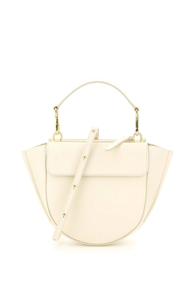 Shop Wandler Hortensia Mini Tote Bag In White