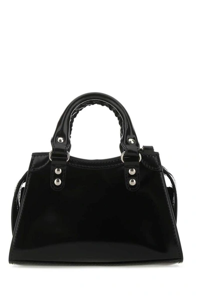 Shop Balenciaga Neo Classic City Nano Top Handle Bag In Black