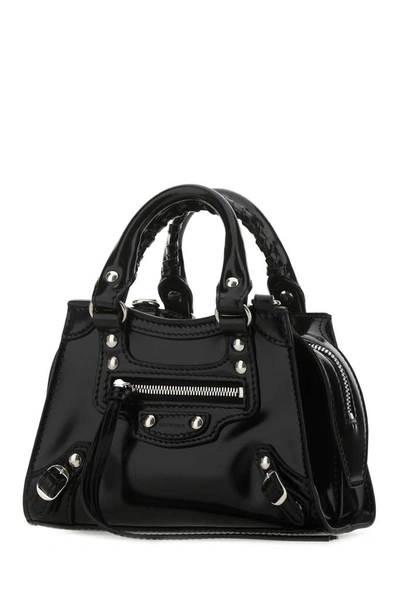 Shop Balenciaga Neo Classic City Nano Top Handle Bag In Black