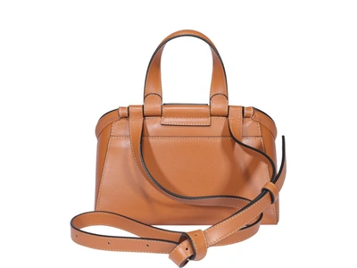 Shop Jw Anderson Chain Small Top Handle Bag In Brown