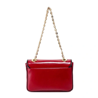 Shop Gucci Interlocking G Small Shoulder Bag In Red