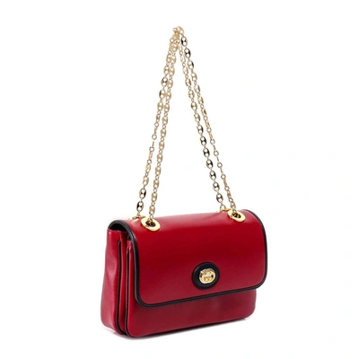 Shop Gucci Interlocking G Small Shoulder Bag In Red