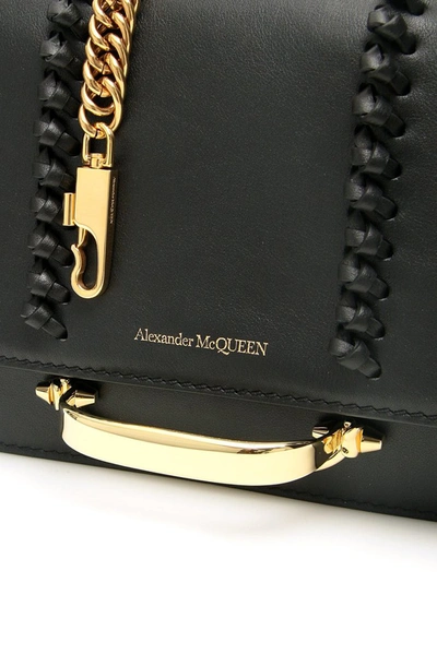 Shop Alexander Mcqueen Logo Shoulder Bag In Black