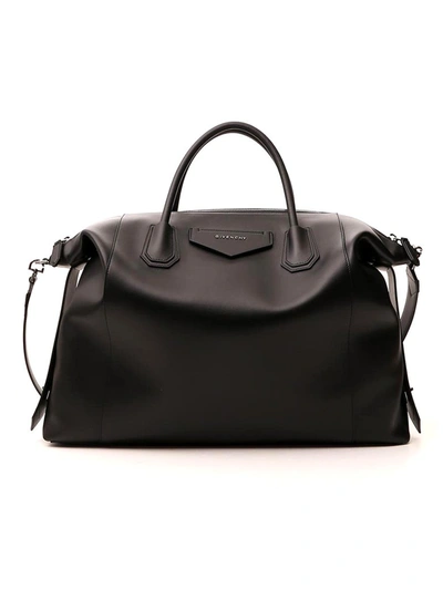 Shop Givenchy Large Antigona Tote Bag In Black