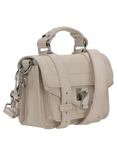Shop Proenza Schouler Ps1 Micro Shoulder Bag In Beige