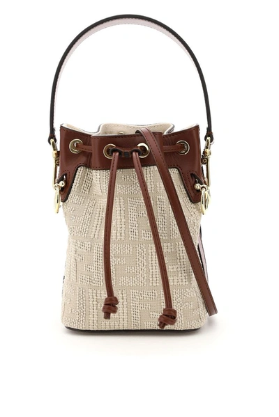 Shop Fendi Mon Tresor Bucket Bag In Multi