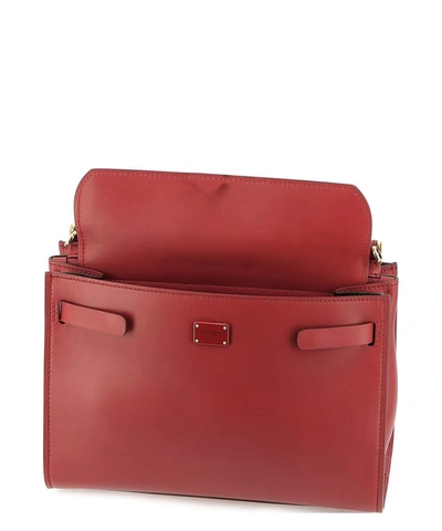 Shop Dolce & Gabbana Sicily 62 Medium Tote Bag In Red
