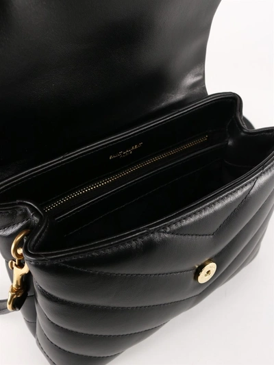 Shop Saint Laurent Loulou Toy Shoulder Bag In Black