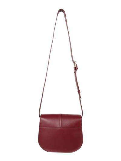 Shop Apc A.p.c. Betty Shoulder Bag In Red