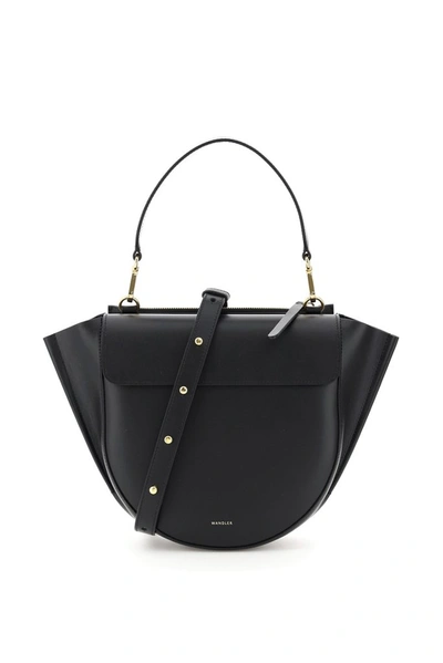 Shop Wandler Hortensia Medium Shoulder Bag In Black