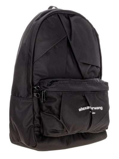 Shop Alexander Wang Wangsport Logo Backpack In Black