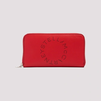 Shop Stella Mccartney Logo Continental Wallet In Red
