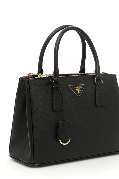 Shop Prada Galleria Small Tote Bag In Black