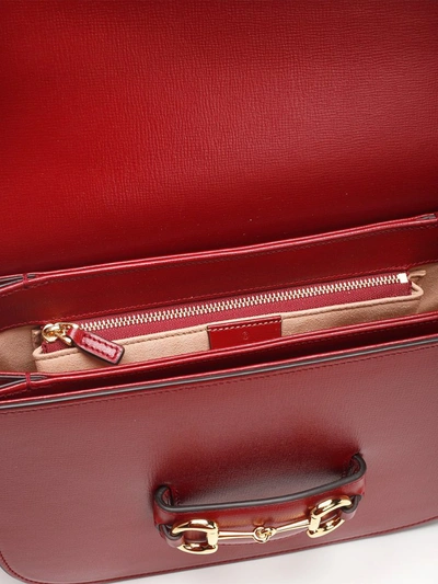Shop Gucci Horsebit 1955 Shoulder Bag In Red
