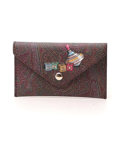 Shop Etro Toys Paisley Coin Purse In Multi