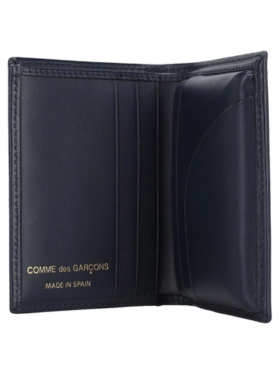 Shop Comme Des Garçons Wallet Classic Cardholder In Navy