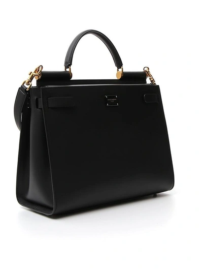 Shop Dolce & Gabbana Sicily 62 Tote Bag In Black
