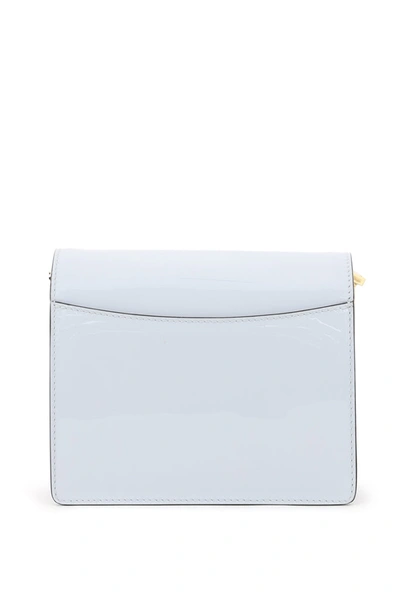 Shop Marni Trunk Mini Shoulder Bag In Grey