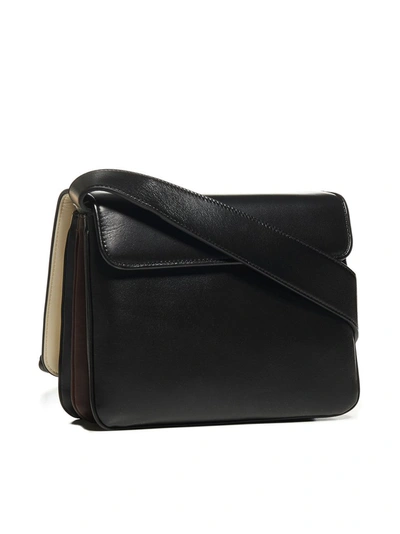 Shop Fendi Id Medium Shoulder Bag In Black