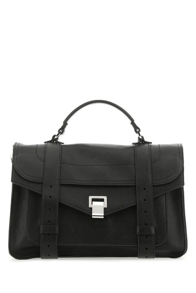 Shop Proenza Schouler Ps1 Medium Shoulder Bag In Black