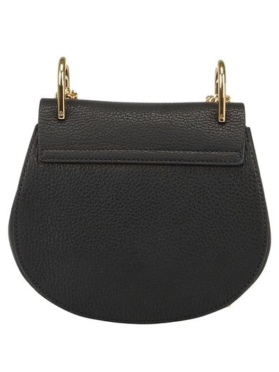 Shop Chloé Drew Mini Shoulder Bag In Black