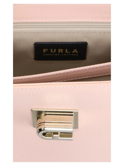 Shop Furla Foldover Small Tote Bag In Pink