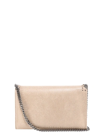 Shop Stella Mccartney Falabella Mini Shoulder Bag In Beige