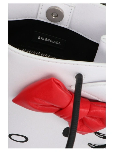 Balenciaga x Hello Kitty Top Handle XXS White in Calfskin with Silver-tone  - US