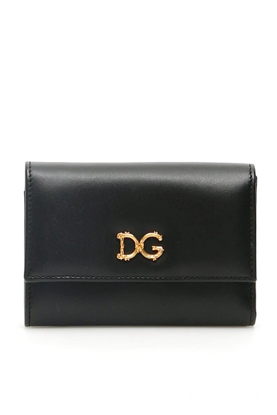 Shop Dolce & Gabbana Dg Baroque Wallet In Black