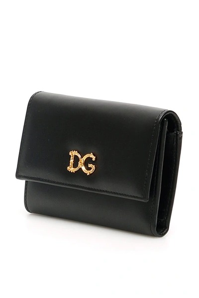 Shop Dolce & Gabbana Dg Baroque Wallet In Black