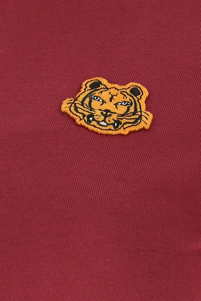 Shop Kenzo Tiger Patch T In Red
