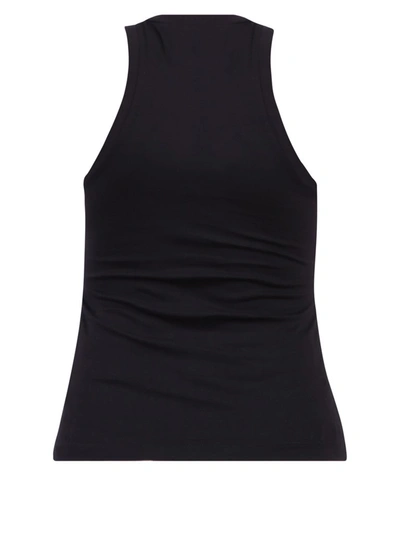 Shop Dsquared2 Logo Tape Zipped Tank Top In Black