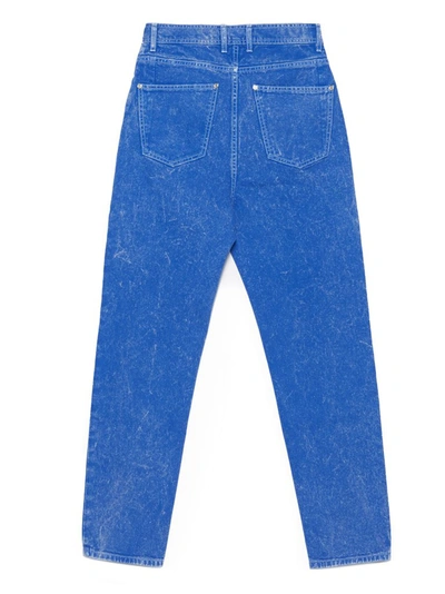 Shop Balmain Boyfriend Denim Jeans In Blue