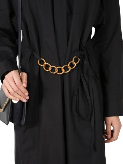 Shop Givenchy Chain Belt Shirt Dress In Black