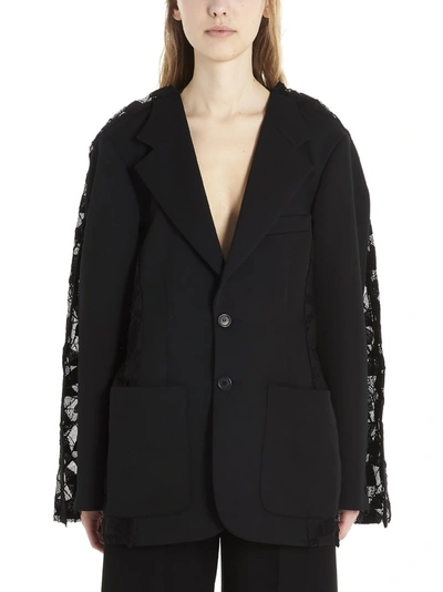 Shop Maison Margiela Spliced Tailored Jacket In Black