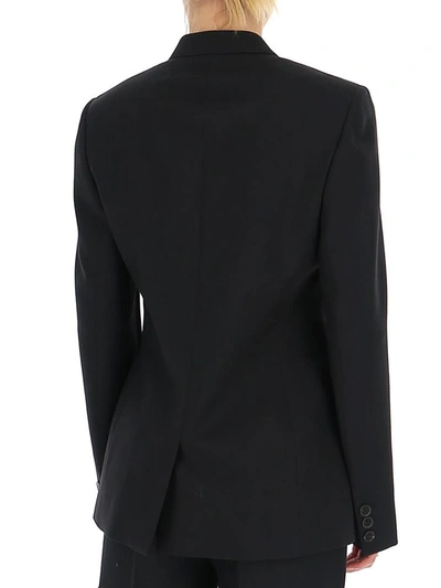 Shop Stella Mccartney Double Breasted Blazer In Black