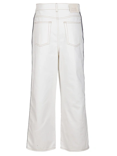 Shop Alexander Mcqueen Boyfriend Denim Jeans In White