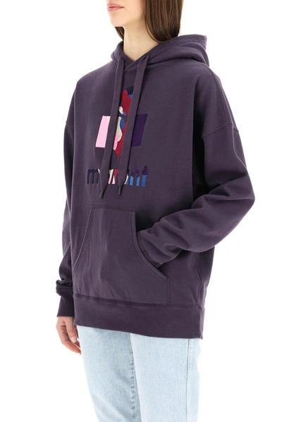 Shop Isabel Marant Étoile Mansel Hoodie In Purple