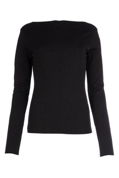 Shop Givenchy Lace Back Pullover In Black