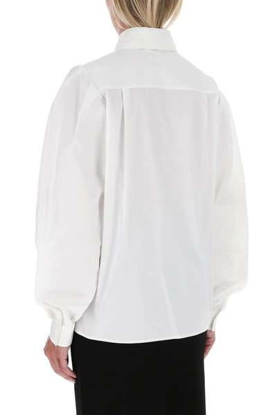 Shop Givenchy Chain Collar Shirt In White