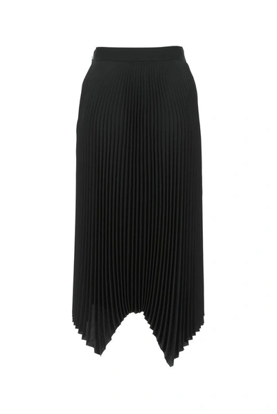 Shop Tory Burch Sunburst Pleated Skirt In Black