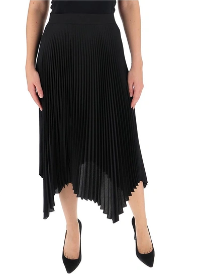 Shop Tory Burch Sunburst Pleated Skirt In Black