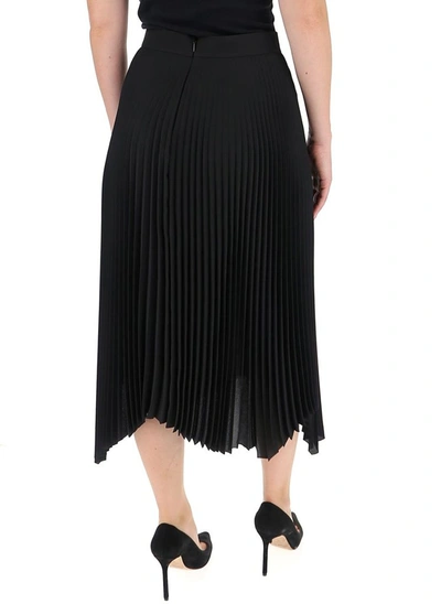 Shop Tory Burch Sunburst Pleated Skirt In Black