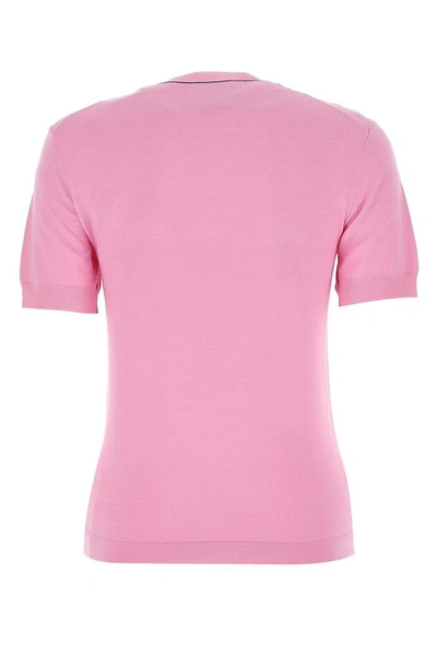 Shop Chloé Monogram Logo Knitted Top In Pink