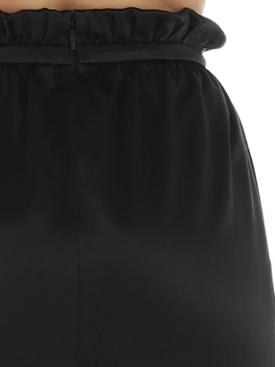 Shop Versace Elasticated Waist Mini Skirt In Black