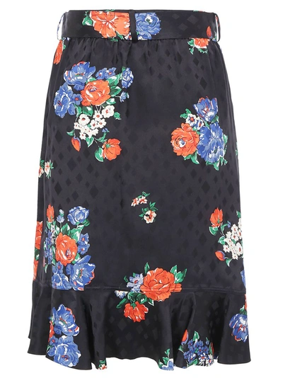 Shop Tory Burch Floral Printed Skirt In Multi