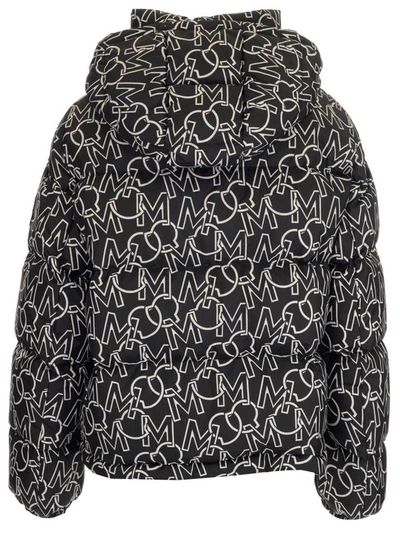 Shop Moncler Daos Monogram Down Jacket In Black